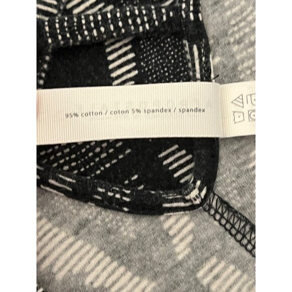 Aeropostale Women's Medium Black & White Geometric  Boho Fit & Flare Mini Dress - Picture 12 of 16